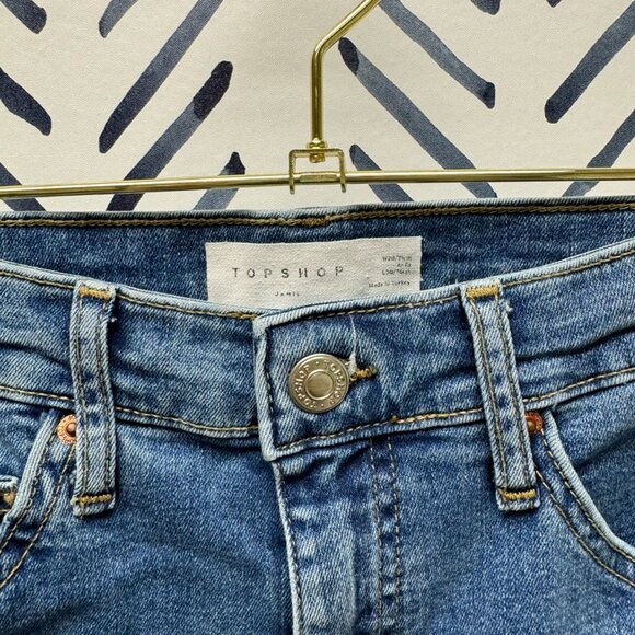 TopShop Medium Wash High Rise Skinny Jeans - 28/6 - Picture 2 of 3